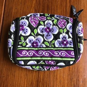 Vera Bradley Plum Petals makeup case